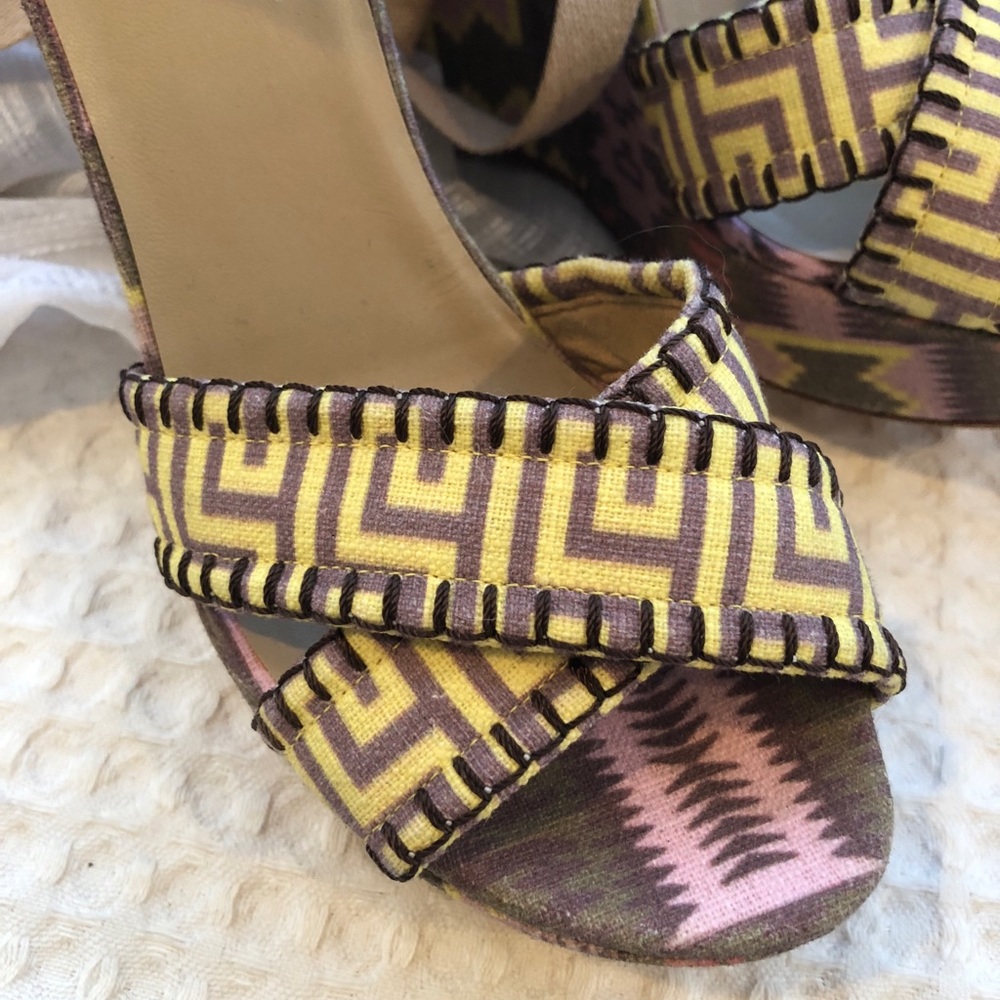 Stuart Weitzman lace up wedges
